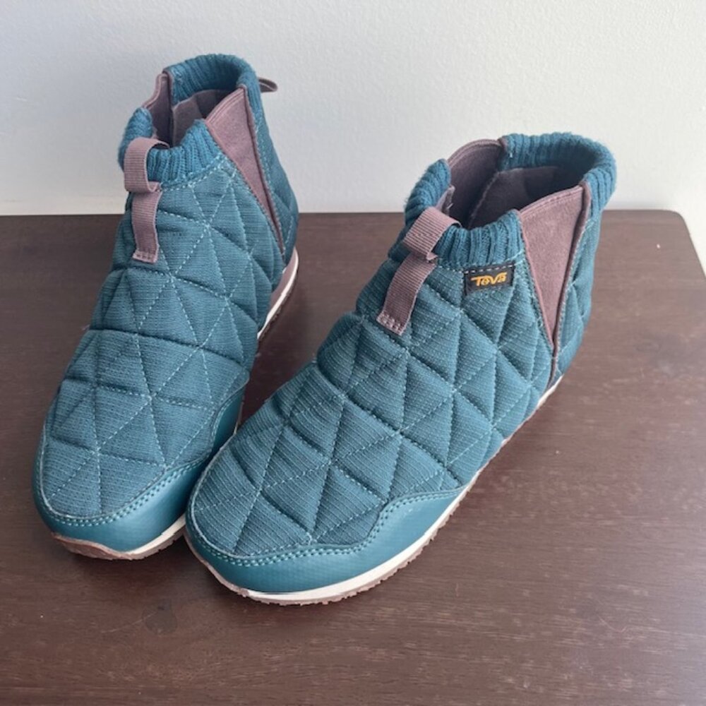 Teva Kids ReEmber Mid Lightweight Outdoor & Indoor Slip-on Shoe Bootie Teal Sz 5